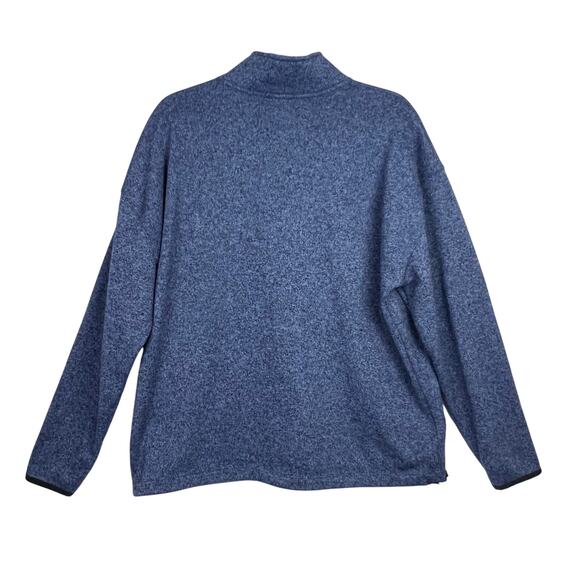 VICTORIA'S SECRET PINK 1/4 ZIP SWEATER OVERSIZED PULLOVER BLUE L Women's - Picture 2 of 12